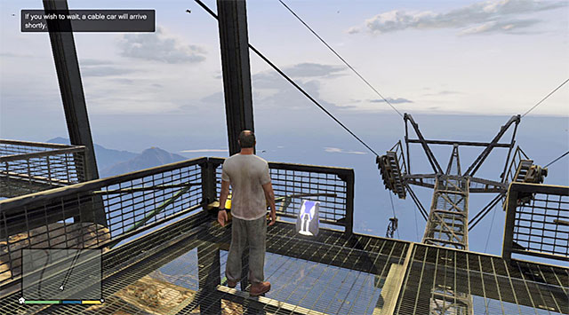 At the top of mountain you can get in two basic ways: using cable-railway or riding via one of the slopes with motorcycle or quad - Maude: Glenn Scoville - Strangers and Freaks missions - Grand Theft Auto V - Game Guide and Walkthrough