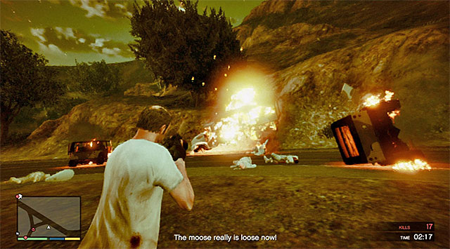 Grenade launcher is your best friend in this mission - Rampage Four - Strangers and Freaks missions - Grand Theft Auto V - Game Guide and Walkthrough