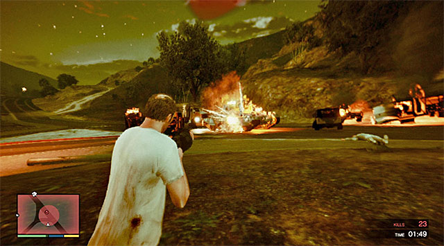 Tank can be destroyed only after several hits from grenade launcher - Rampage Four - Strangers and Freaks missions - Grand Theft Auto V - Game Guide and Walkthrough