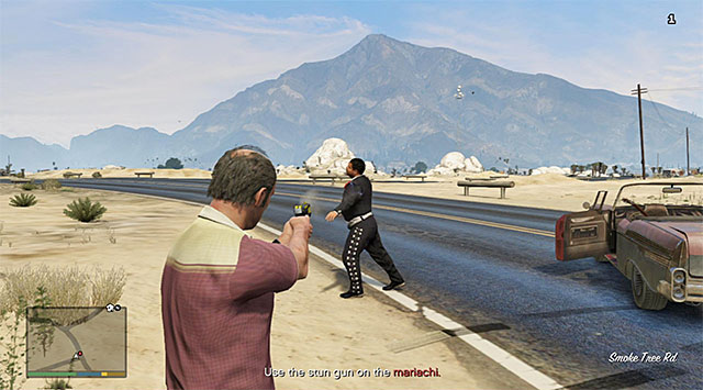 You need to use the stun gun on the immigrants that you catch up with - The Civil Border Patrol - Strangers and Freaks missions - Grand Theft Auto V - Game Guide and Walkthrough