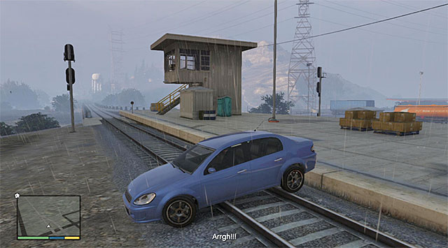 A way better option is to ignore the man and complete your journey to the train station - Vinewood Souvenirs - The Last Act - Strangers and Freaks missions - Grand Theft Auto V - Game Guide and Walkthrough