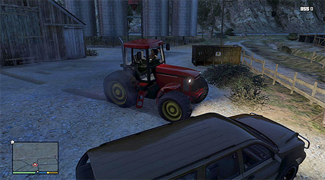 The tractor on which Joe is escaping - Minute Man Blues - Strangers and Freaks missions - Grand Theft Auto V - Game Guide and Walkthrough