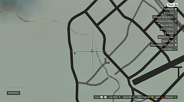 The second one is a white box the whereabouts shown in the screenshot) - Chasing the Truth - Strangers and Freaks missions - Grand Theft Auto V - Game Guide and Walkthrough