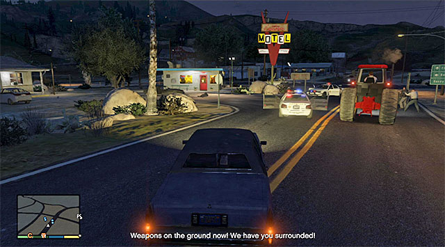 You can kill either the policemen or the robbers - Countryside robbery - Random events - Grand Theft Auto V - Game Guide and Walkthrough