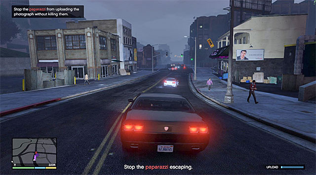 The paparazzo will dart away after you come close to the property - Pitchers - Property missions - Grand Theft Auto V - Game Guide and Walkthrough