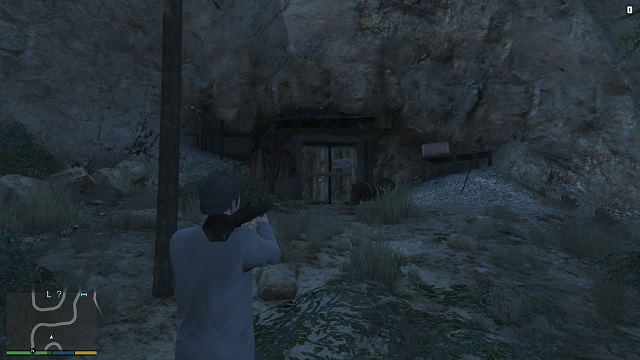 We demolish the entrance and here we go. - Mine - Murder Mystery - Grand Theft Auto V - Game Guide and Walkthrough
