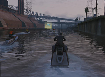 Suit and a water scooter sounds great together ...doesnt it?. - Sea Races - Activities - Grand Theft Auto V - Game Guide and Walkthrough