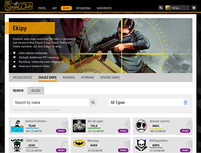 Click on Join to become the crew member - Joining an existing crew - Crews - Grand Theft Auto V - Game Guide and Walkthrough