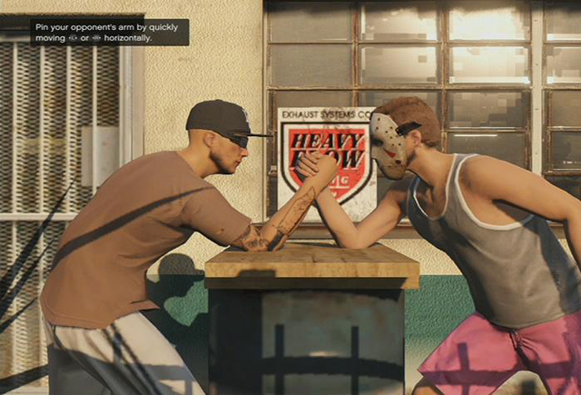 Arm wrestling - Past time activities - Grand Theft Auto V - Game Guide and Walkthrough