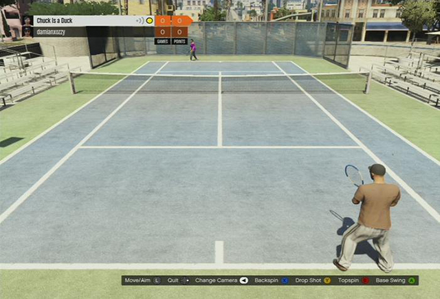 Tennis - Past time activities - Grand Theft Auto V - Game Guide and Walkthrough
