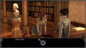 Note Helena sitting by the first table and call her - Chapter 2 - p. 1 - Walkthrough - Gray Matter - Game Guide and Walkthrough