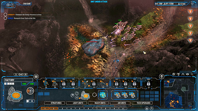 It is turrets that should deal with the attack, then - Mission 6 - The Headwaters - Human campaign - Grey Goo - Game Guide and Walkthrough