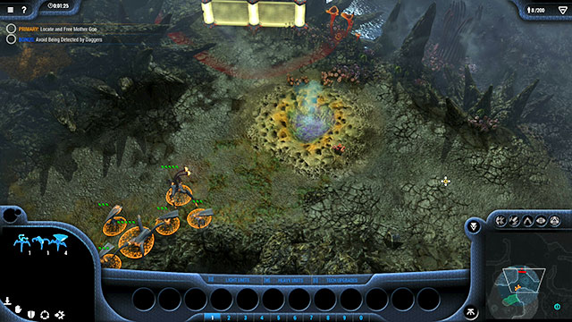 After a while, you reach a heap of stones blocking your path [4] - Mission 11 - The Cauldron - Goo campaign - Grey Goo - Game Guide and Walkthrough