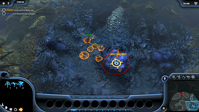 Move the Mother Goo over onto the resource deposit - Mission 11 - The Cauldron - Goo campaign - Grey Goo - Game Guide and Walkthrough