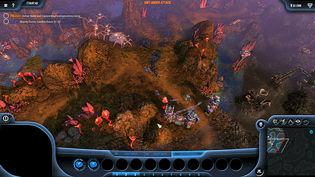 After you have cleared the nearest vicinity of the enemy reinforcements, head Southwards - Mission 13 - The Grotto - Goo campaign - Grey Goo - Game Guide and Walkthrough