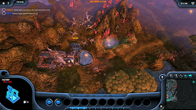 After you have destroyed the first outpost, seize the nearby deposit - Mission 13 - The Grotto - Goo campaign - Grey Goo - Game Guide and Walkthrough