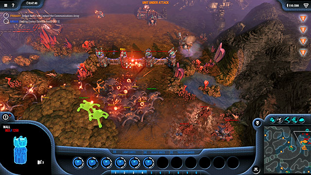 Finally, direct the Mother Goo into the marked area - Mission 13 - The Grotto - Goo campaign - Grey Goo - Game Guide and Walkthrough
