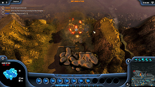As soon as the other Hand of Ruk falls, you can take some breath - Mission 14 - The Barricade - Goo campaign - Grey Goo - Game Guide and Walkthrough