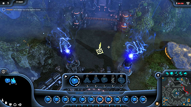 After the attack is over, you only need to send the Mother Goos to the marked location - Mission 15 - The Aperture Device - Goo campaign - Grey Goo - Game Guide and Walkthrough