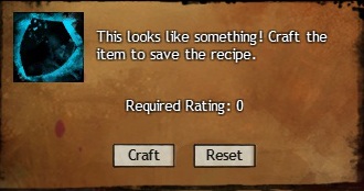 After clicking craft the chosen components will make a new item. - Production, experience - Crafting - Guild Wars 2 - Game Guide and Walkthrough