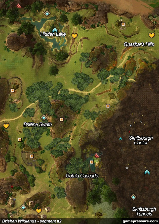 3 - Brisban Wildlands - Maps - Guild Wars 2 - Game Guide and Walkthrough