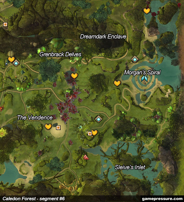 7 - Caledon Forest - Maps - Guild Wars 2 - Game Guide and Walkthrough