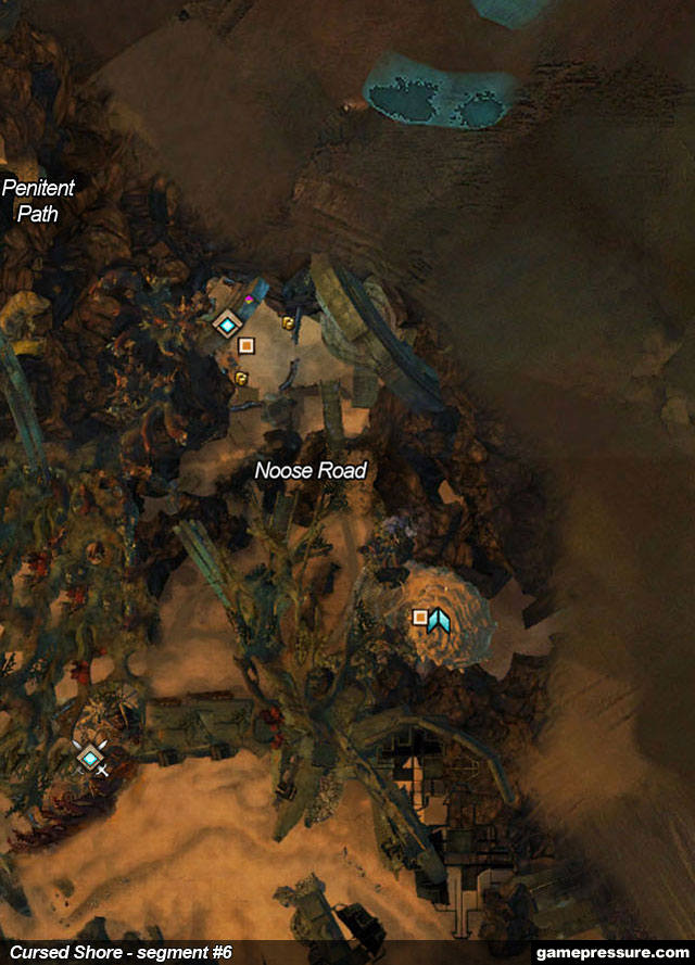 7 - Cursed Shore - Maps - Guild Wars 2 - Game Guide and Walkthrough