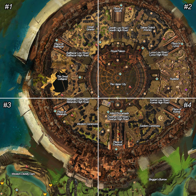 1 - Divinity's Reach City - Maps - Guild Wars 2 - Game Guide and Walkthrough