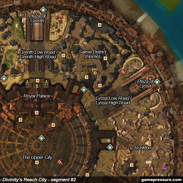 3 - Divinity's Reach City - Maps - Guild Wars 2 - Game Guide and Walkthrough