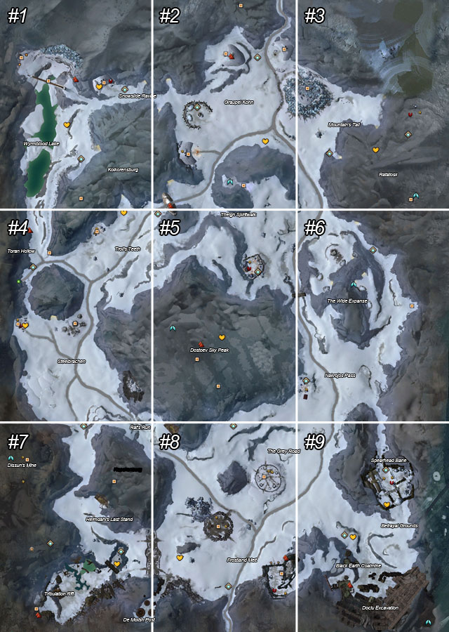 1 - Dredgehaunt Cliffs - Maps - Guild Wars 2 - Game Guide and Walkthrough
