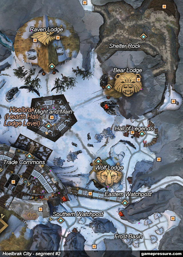 3 - Hoelbrak City - Maps - Guild Wars 2 - Game Guide and Walkthrough