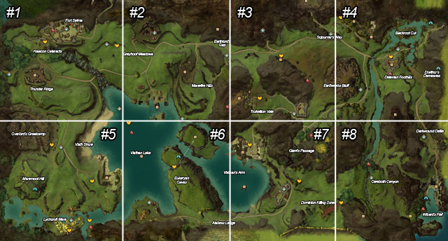 1 - Kessex Hills - Maps - Guild Wars 2 - Game Guide and Walkthrough