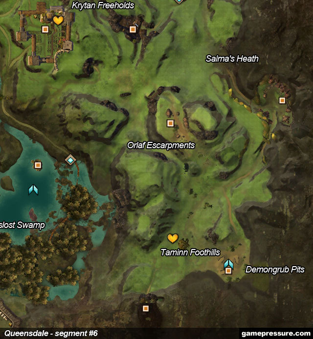 7 - Queensdale - Maps - Guild Wars 2 - Game Guide and Walkthrough
