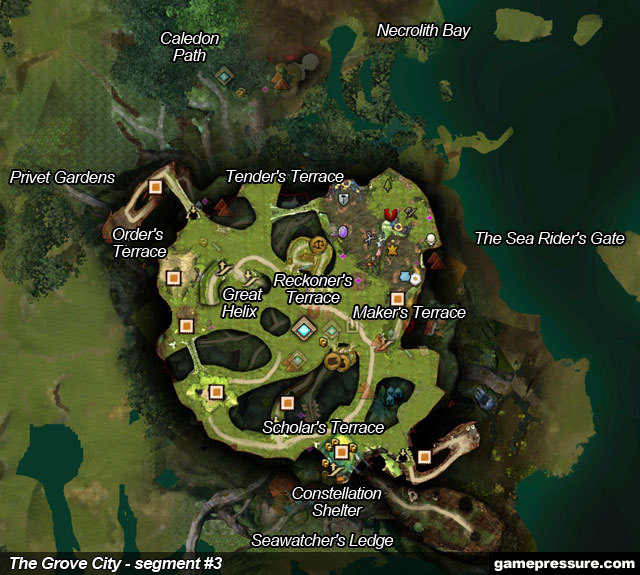 3 - The Grove City - Maps - Guild Wars 2 - Game Guide and Walkthrough