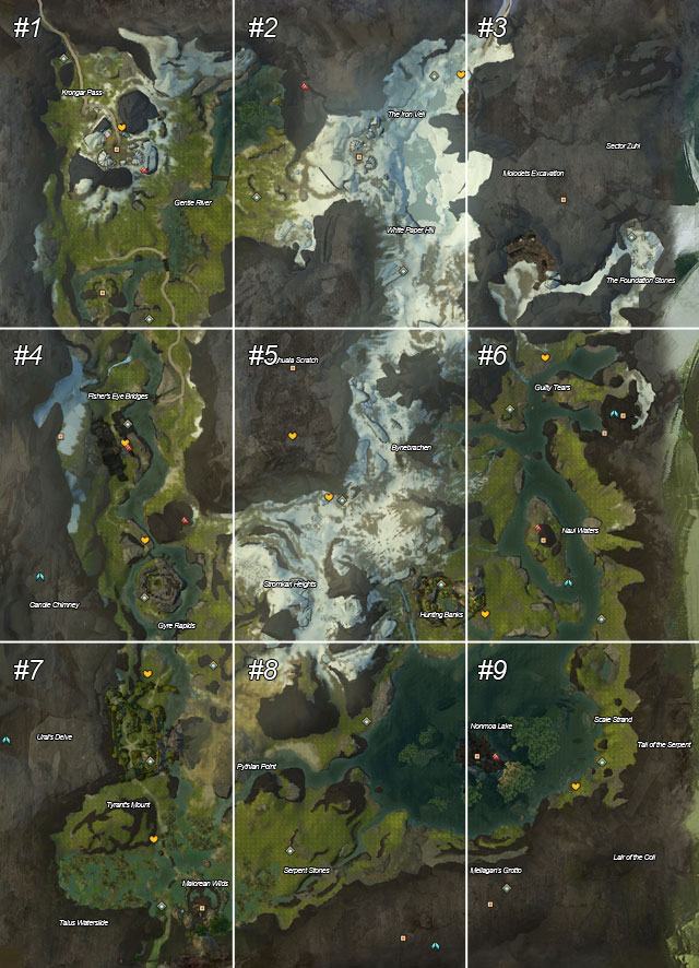 1 - Timberline Falls - Maps - Guild Wars 2 - Game Guide and Walkthrough