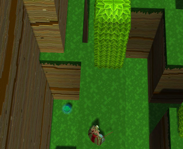 Bauble seen from top of the maze - Checkpoint 3-4 - World 1 - Zone 1 (Sunny Glade) - Guild Wars 2: Super Adventure Box - Game Guide and Walkthrough