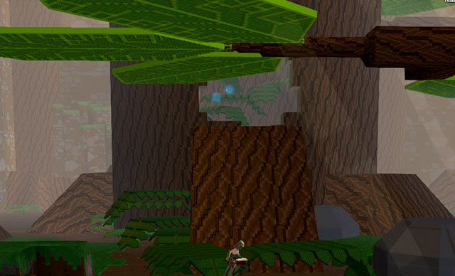 Tree, through which you will repeatedly get to higher levels - Checkpoint 2-3 - World 1 - Zone 2 (Dark Woods) - Guild Wars 2: Super Adventure Box - Game Guide and Walkthrough
