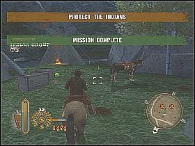 Ride on the horse until youll run into the wooden gate - Hollisters Fort - Main Missions - GUN - Game Guide and Walkthrough