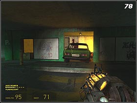 First grab a red car (#76) and throw into the first hole - Lowlife - Walkthrough - Half-Life 2: Episode One - Game Guide and Walkthrough