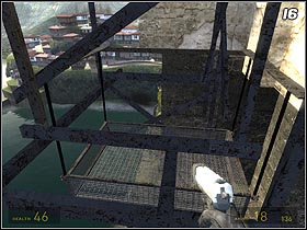 Move to the edge of the platform and jump down to the planks (#14) - Lost Coast - Walkthrough - Half-Life 2: Episode One - Game Guide and Walkthrough