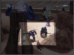When you reach the next camp, killing everything around won't be as easy - The Ark - Walkthrough - Halo 3 - Game Guide and Walkthrough