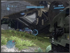In the first room a big group of Brutes, Jackals and Grunts awaits for merciless extermination - The Covenant - Walkthrough - Halo 3 - Game Guide and Walkthrough