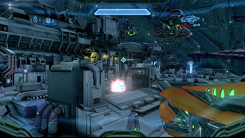 When you get to hangar, another landing happens - Activate the rocket system - Dawn - Halo 4 - Game Guide and Walkthrough