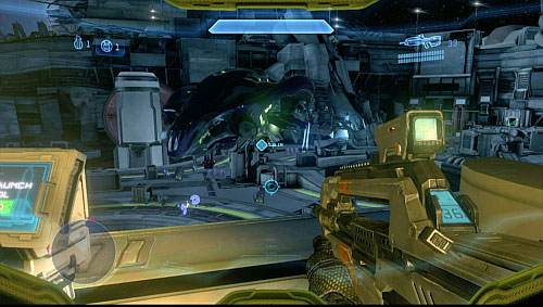 Silos door gets blocked - Activate the rocket system - Dawn - Halo 4 - Game Guide and Walkthrough
