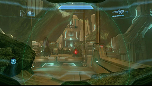After a cut-scene you find a Hardlight Shield on a table - Get to the portal - Requiem - Halo 4 - Game Guide and Walkthrough