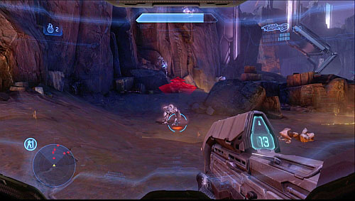 Youll be transferred nearby the first pylon - Find the first pylon - Forerunner - Halo 4 - Game Guide and Walkthrough