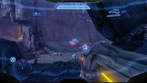 When you kill all enemies, go right - Find the second pylon - Forerunner - Halo 4 - Game Guide and Walkthrough