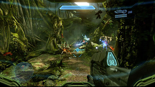 Turn left and follow path - Find Lasky - Infinity - Halo 4 - Game Guide and Walkthrough