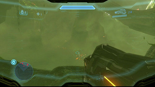 You steps further you meet a group of patrolling enemies - Find Lasky - Infinity - Halo 4 - Game Guide and Walkthrough