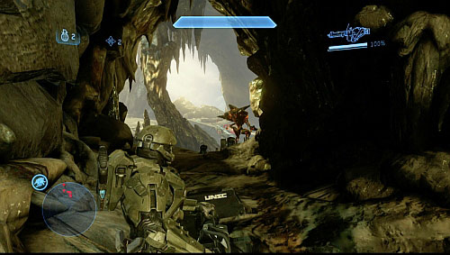 When the door opens, return for one cannon - Defend the hill - Infinity - Halo 4 - Game Guide and Walkthrough